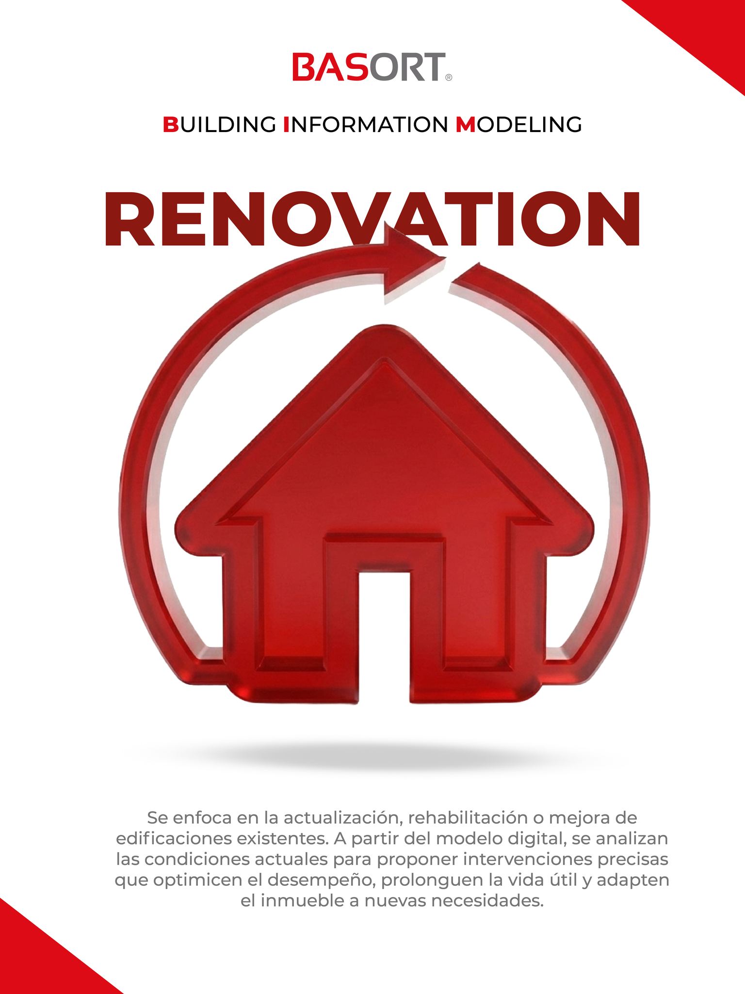 El séptimo paso de la metodología BIM, Renovation, permite intervenir y actualizar edificaciones existentes con base en información precisa del modelo digital 🏗️📐
A través de este proceso, se analizan condiciones actuales y se proponen mejoras que optimizan el desempeño, prolongan la vida útil y adaptan los espacios a nuevas necesidades.

#Basort #BIMMéxico #Renovation #Ingeniería #Arquitectura #Rehabilitación